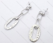 Stainless Steel Cutting Earrings