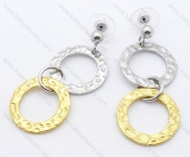 Stainless Steel Cutting Earrings