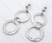 Stainless Steel Cutting Earrings