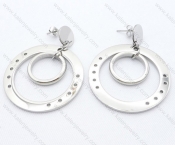 Stainless Steel Cutting Earrings