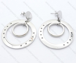 Stainless Steel Cutting Earrings