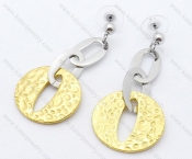 Stainless Steel Cutting Earrings