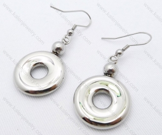 Stainless Steel Cartoon Baked Donut Earrings Wholesale - KJE050237