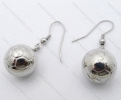 Wholesale Exotic Stainless Steel Football Cartoon Earrings - KJE050276