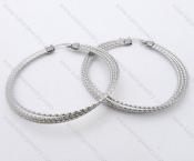 Wholesale Stainless Steel Line Earrings - KJE050486