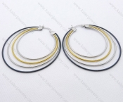 Wholesale Stainless Steel Line Earrings - KJE050492