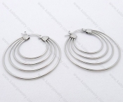 Wholesale Stainless Steel Line Earrings - KJE050496