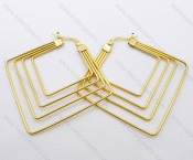 Wholesale Stainless Steel Line Earrings - KJE050500