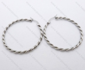 Wholesale Stainless Steel Line Earrings - KJE050503