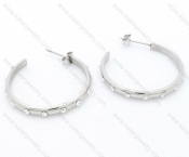 Wholesale Stainless Steel Line Earrings - KJE050524