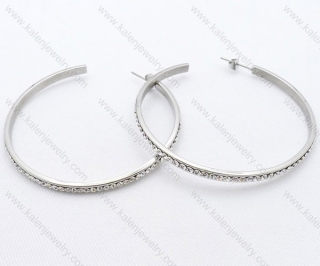 Wholesale Stainless Steel Line Earrings - KJE050533