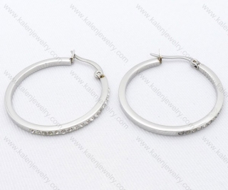 Wholesale Stainless Steel Line Earrings - KJE050541