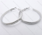 Wholesale Stainless Steel Line Earrings - KJE050633