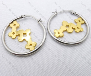 Wholesale Stainless Steel Line Earrings - KJE050662