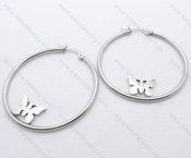 Wholesale Stainless Steel Line Earrings - KJE050664