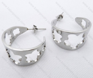 Wholesale Stainless Steel Line Earrings - KJE050671