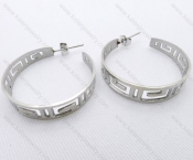 Wholesale Stainless Steel Line Earrings - KJE050673