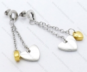 Wholesale Stainless Steel Line Earrings - KJE050687