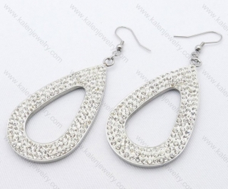 Wholesale Stainless Steel Line Earrings - KJE050694