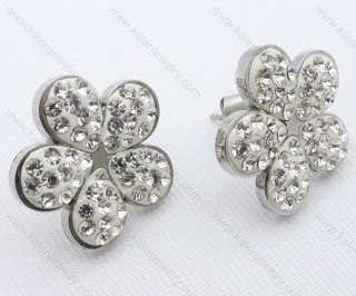 Wholesale Stainless Steel Line Earrings - KJE050697