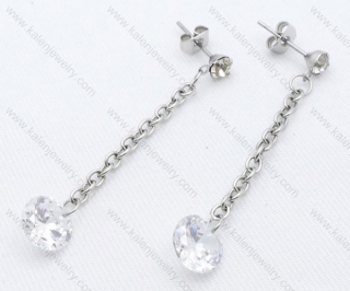 Wholesale Stainless Steel Line Earrings - KJE050704