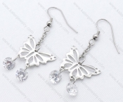 Wholesale Stainless Steel Line Earrings - KJE050707