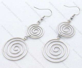 Wholesale Stainless Steel Line Earrings - KJE050723