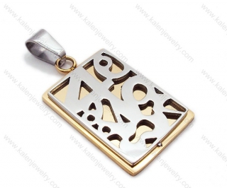 Wholesale Stainless Steel Cutting Pendants - KJP050939