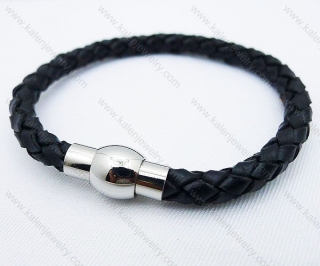 Stainless Steel Leather Bracelets - KJB030040