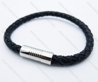 Stainless Steel Leather Bracelets - KJB030052