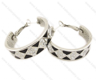 Stainless Steel Cutting Earrings - KJE060013