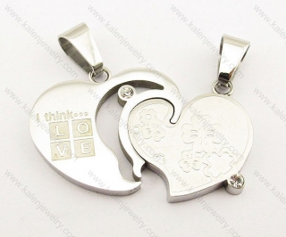 Stainless Steel Couple Pendants - KJP050965