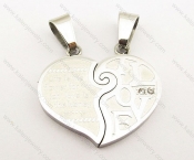 Stainless Steel Couple Pendants - KJP050973