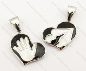 Stainless Steel Couple Pendants - KJP050977