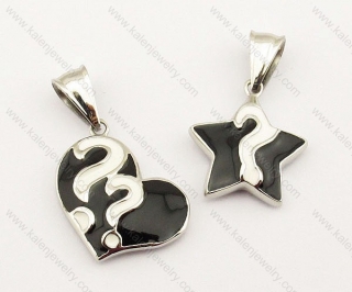 Stainless Steel Couple Pendants - KJP050980