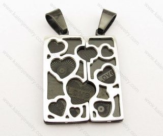 Stainless Steel Couple Pendants - KJP050989