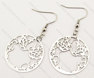 Stainless Steel Cutting Earrings - KJE140001