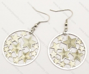 Stainless Steel Cutting Earrings - KJE140002