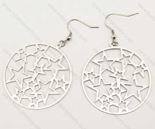 Stainless Steel Cutting Earrings - KJE140003