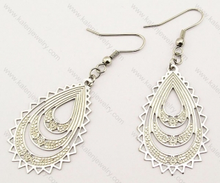 Stainless Steel Cutting Earrings - KJE140007