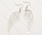 Stainless Steel Wings Earrings - KJE140014