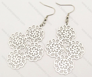 Stainless Steel Cutting Earrings - KJE140016