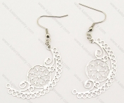 Stainless Steel Cutting Earrings - KJE140017