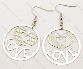 Stainless Steel Cutting Earrings - KJE140021