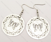 Stainless Steel Butterfly Earrings - KJE140023