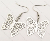 Stainless Steel Butterfly Earrings - KJE140024