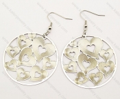 Stainless Steel Cutting Earrings - KJE140028