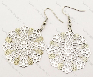 Stainless Steel Cutting Earrings - KJE140043