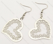 Stainless Steel Heart Earrings - KJE140060