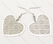 Stainless Steel Heart Earrings - KJE140061